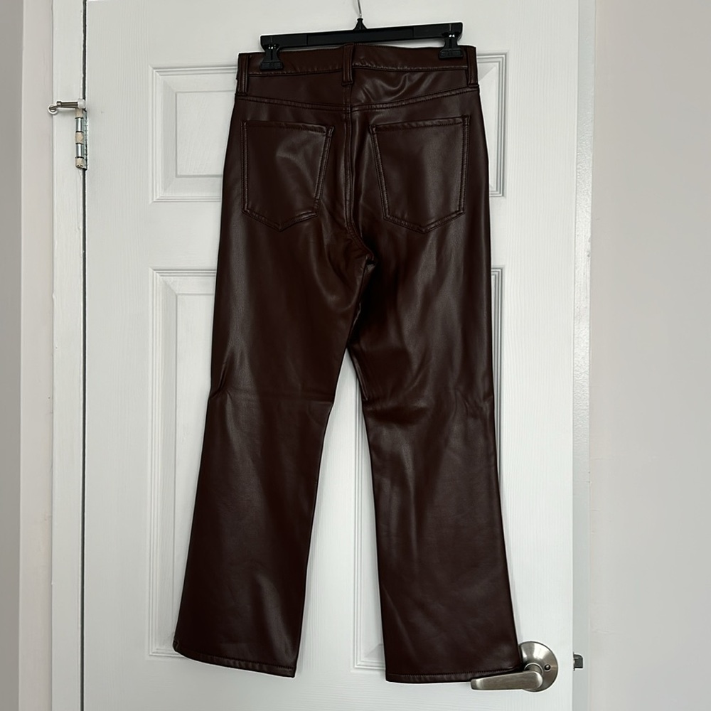 banana republic faux brown leather pants - Picture 2 of 4